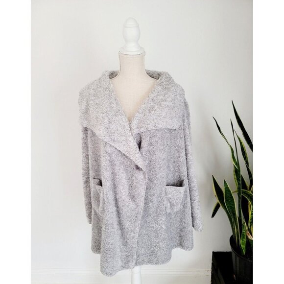 Soft Surroundings Sweaters - Hugs By Soft Surroundings Grey Hug Me Cardi Lounge Cardigan Sweater Oversize M